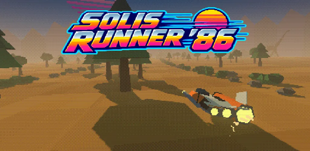 Arte de portada de Solis Runner 86 con una nave frente a un sol sintético.